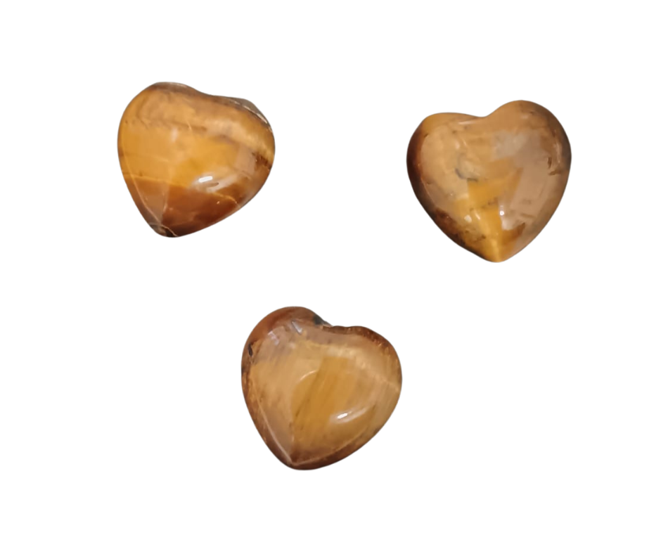 Mini Crystal Heart · Tigers eye