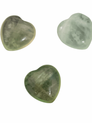 Mini Crystal Heart · Moss agate