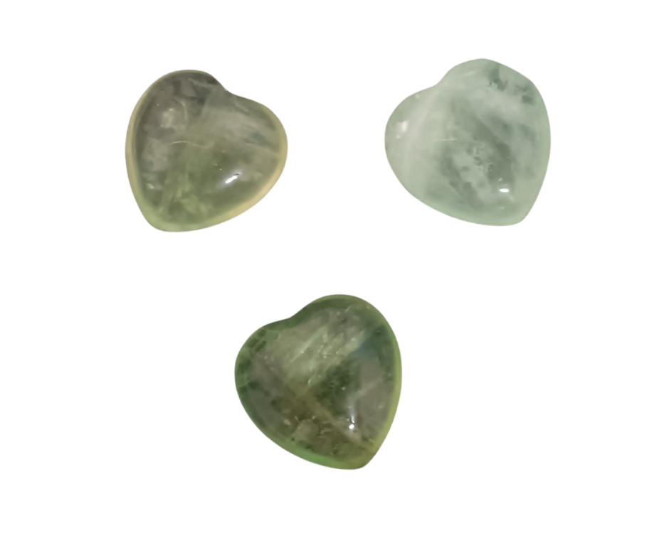 Mini Crystal Heart · Moss agate