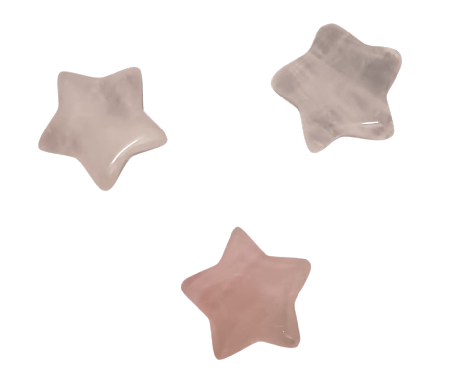 Mini mini Crystal Star · Rose quartz