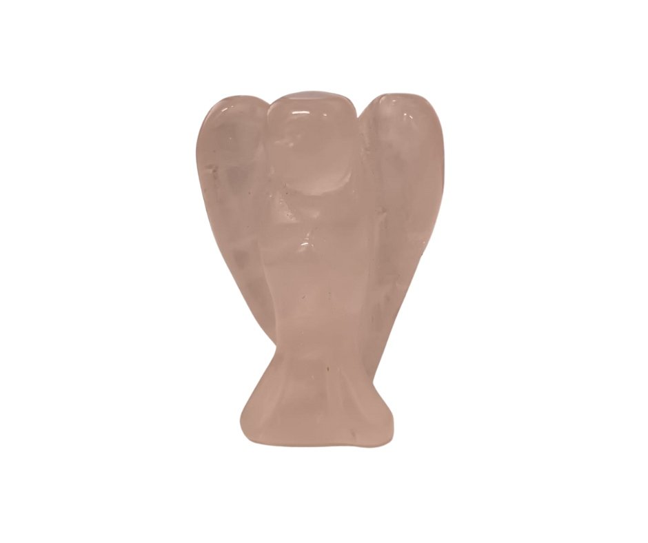 Mini Crystal Angel · Rose Quartz