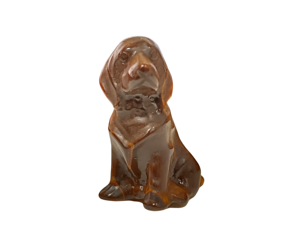 Mini Crystal Dog Carving · Tigers eye