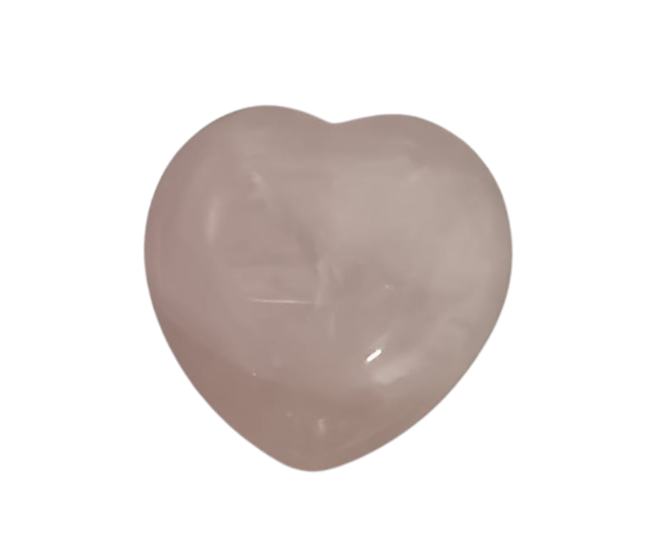 Medium Crystal Heart · Rose Quartz