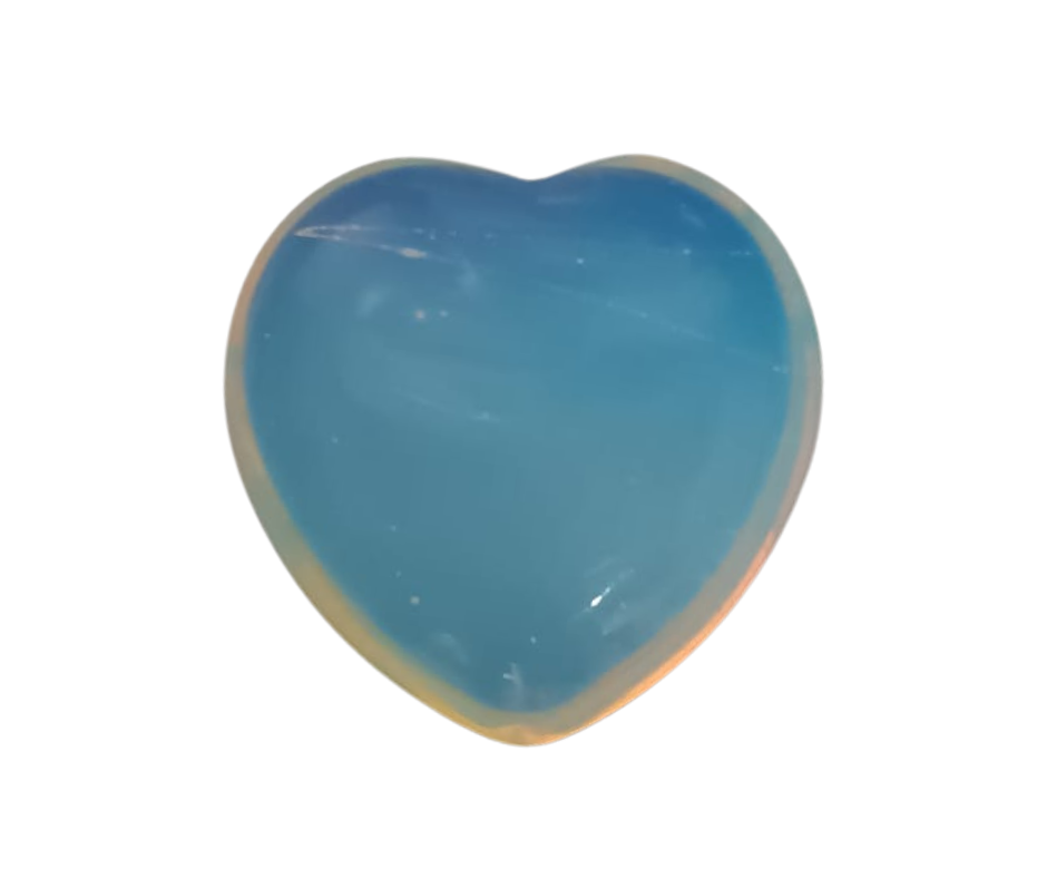 Medium Crystal Heart · Opalite