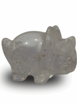 Mini Crystal Triceratops · Clear quartz