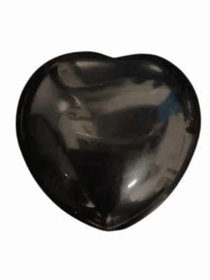 Medium Crystal Heart · Obsidian