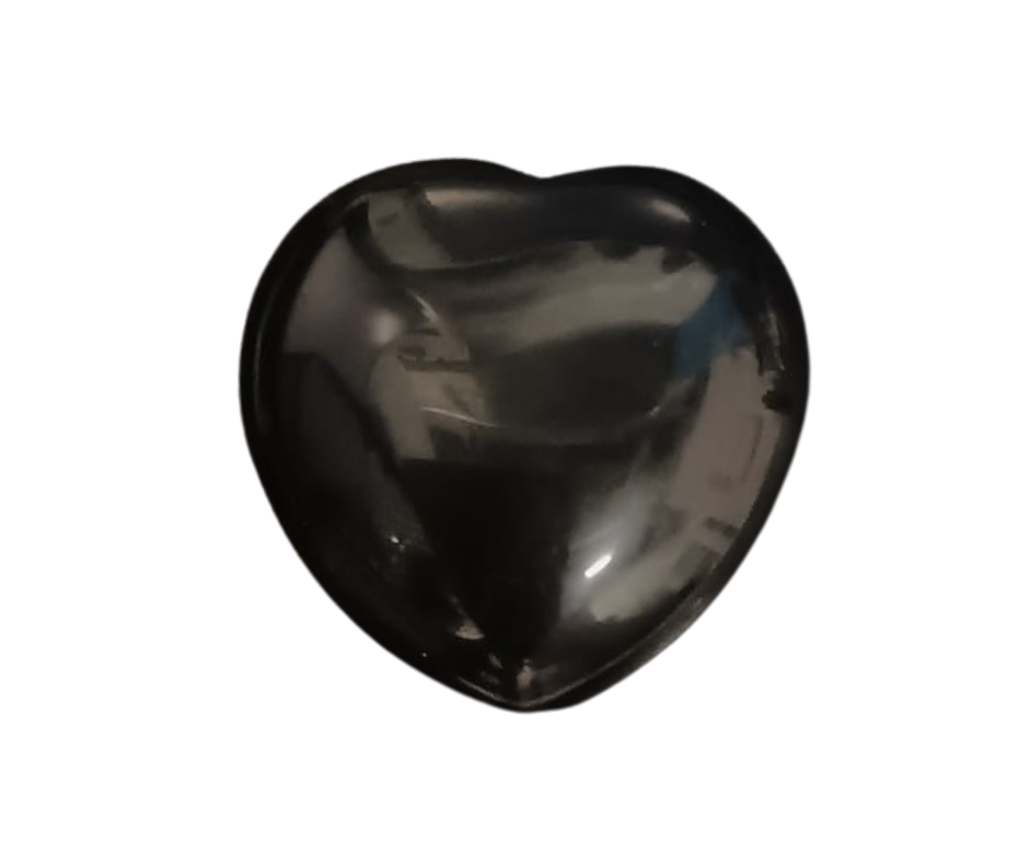 Medium Crystal Heart · Obsidian