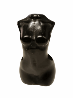 Mini Female Body Crystal Carving · Obsidian