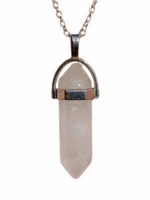 Double Terminated Crystal Pendant (popular) · Clear Quartz