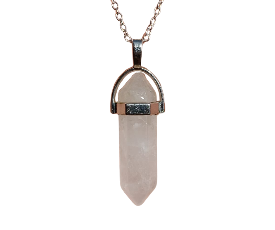 Double Terminated Crystal Pendant (popular) · Clear Quartz