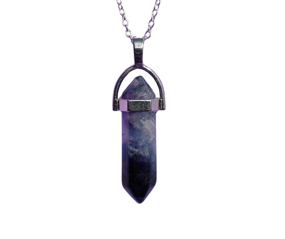 Double Terminated Crystal Pendant (popular) · Amethyst