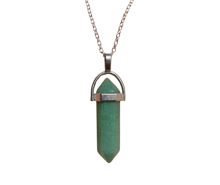 Double Terminated Crystal Pendant (popular) · Aventurine
