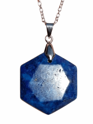 Flat Merkaba Crystal Pendant · Lapis lazuli