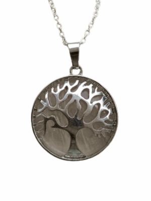 Crystal Tree of Life Pendant · Clear Quartz