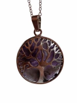 Crystal Tree of Life Pendant · Amethyst