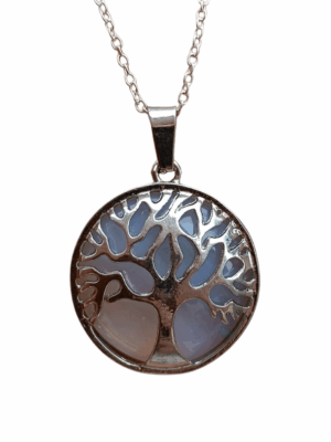 Crystal Tree of Life Pendant · Opalite