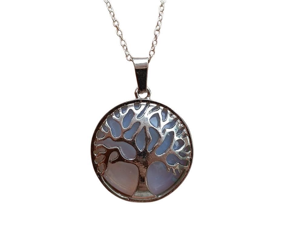 Crystal Tree of Life Pendant · Opalite