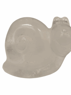 Mini Crystal Snail · Clear Quartz