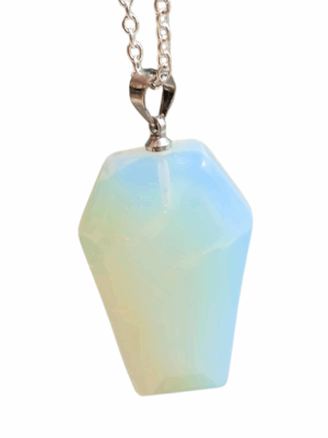 Crystal Coffin Pendant · Opalite