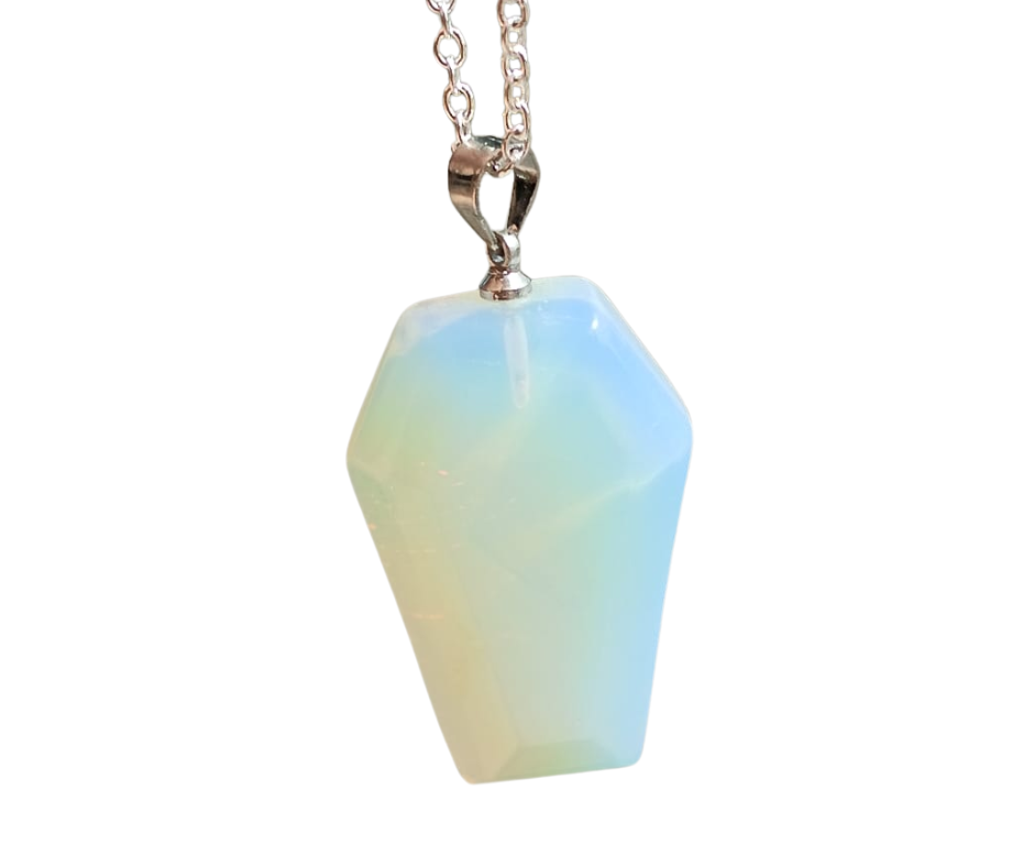 Crystal Coffin Pendant · Opalite