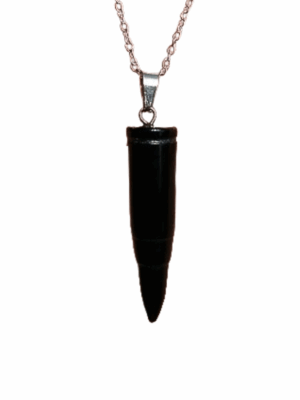 Crystal Bullet Pendant · Obsidian