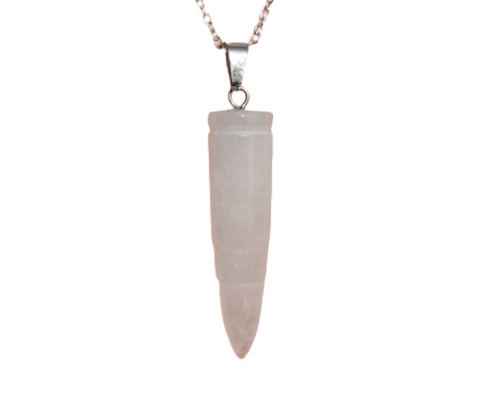 Crystal Bullet Pendant · Clear Quartz