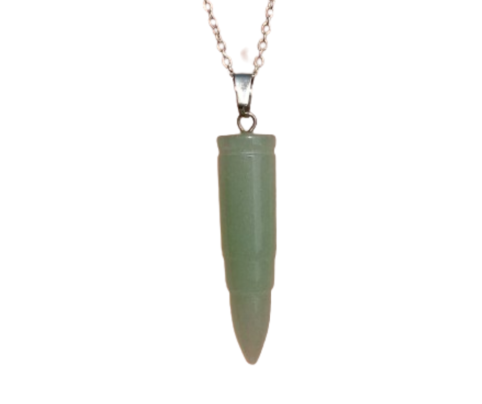 Crystal Bullet Pendant · Aventurine