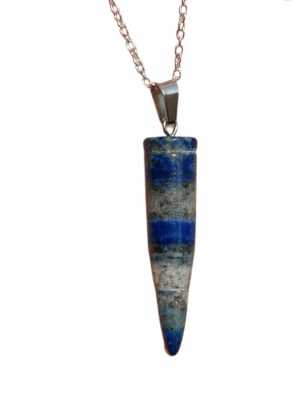 Crystal Bullet Pendant · Lapis lazuli