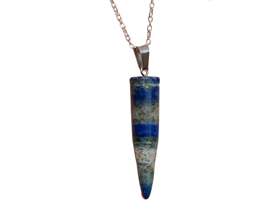 Crystal Bullet Pendant · Lapis lazuli