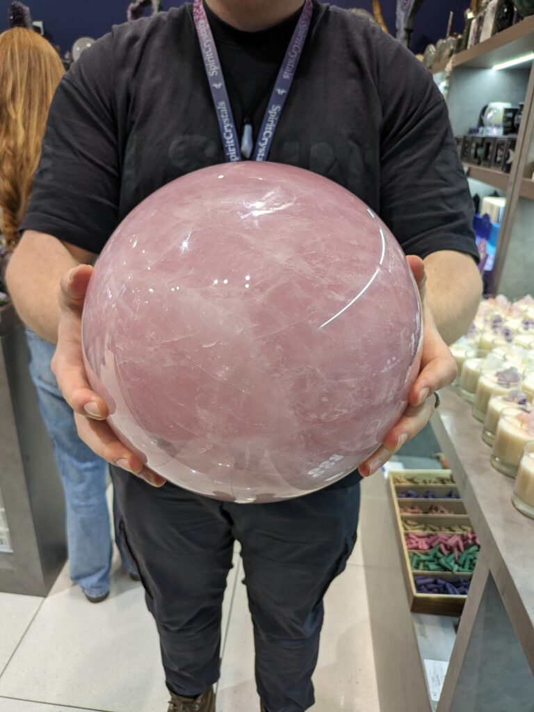 XXL Rose Quartz Sphere