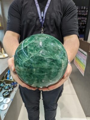Massive Green Fluorite Sphere