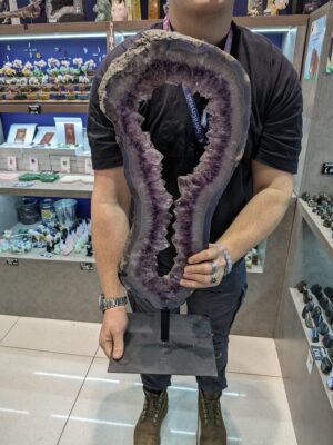 XXL Amethyst Portal on Iron Base