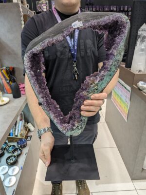 Large Amethyst Portal on Iron Base