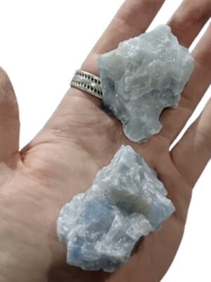 21 kinds of Mini Rough Crystal Chunks · Blue calcite