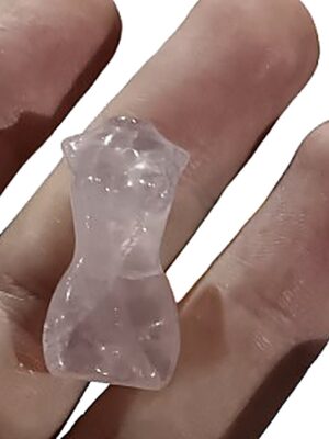 Mini Female Body Crystal Carving · Rose Quartz