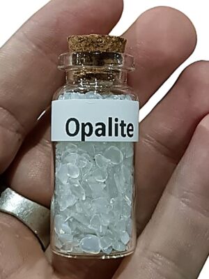 Crystal chip jar · Opalite