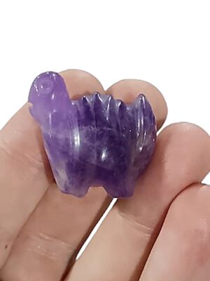 Mini Crystal Dinosaur · Amethyst