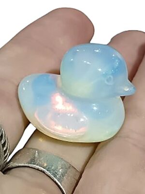Mini Crystal Duck · Opalite