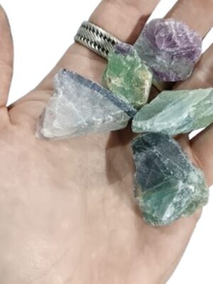 21 kinds of Mini Rough Crystal Chunks · Fluorite