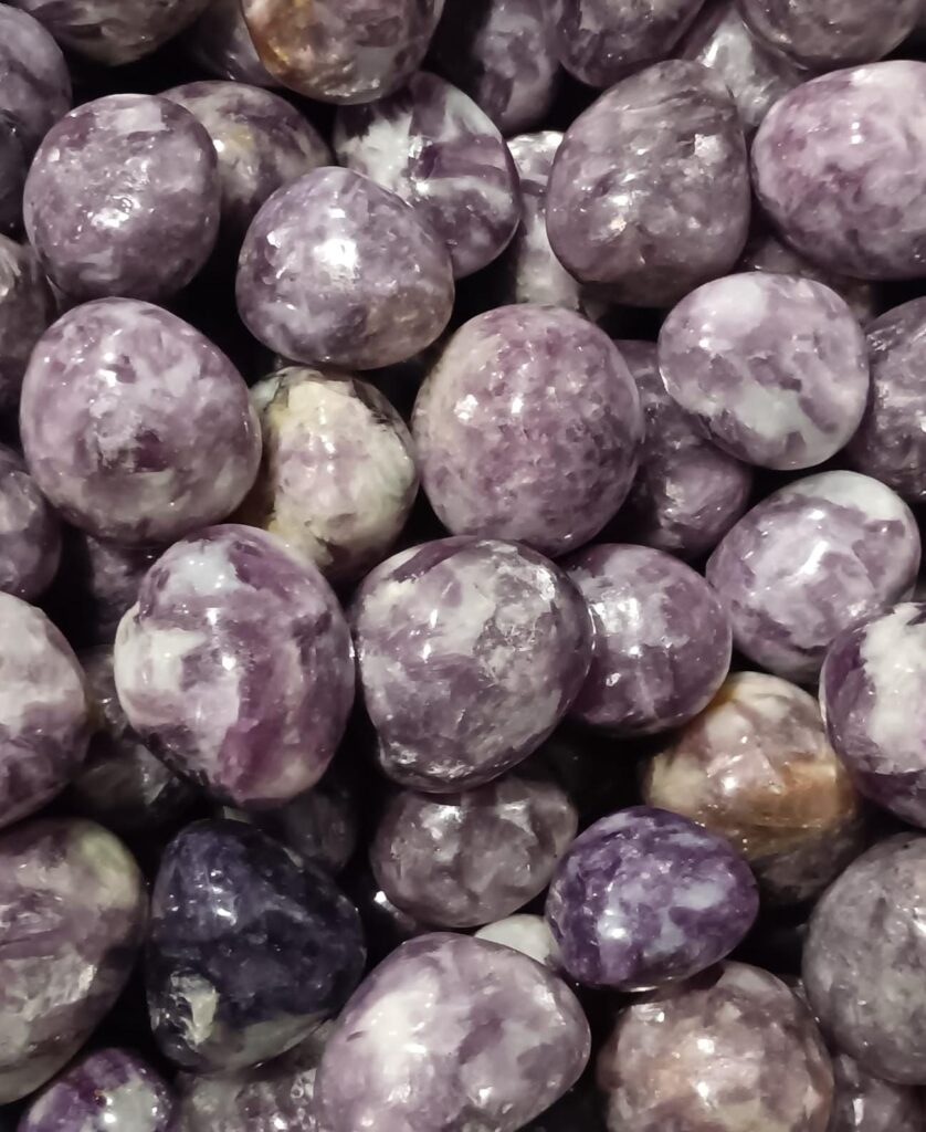 Lepidolite tumblestones