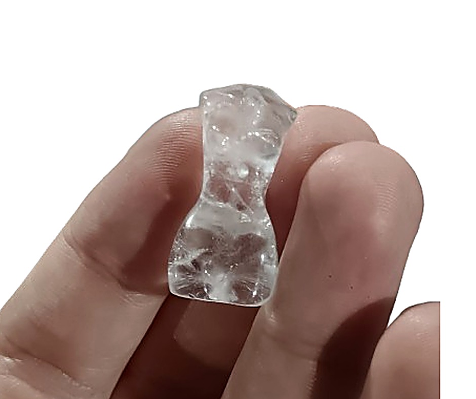 Mini Female Body Crystal Carving · Clear Quartz