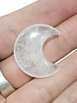 Mini Crystal Moon · Clear Quartz