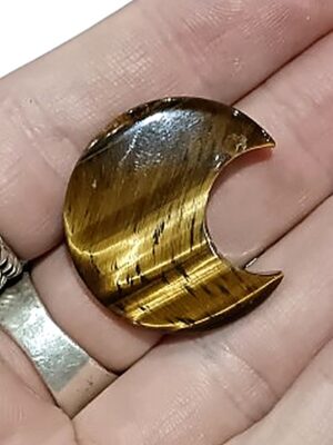Mini Crystal Moon · Tiger's eye