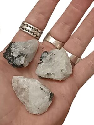 21 kinds of Mini Rough Crystal Chunks · Moonstone