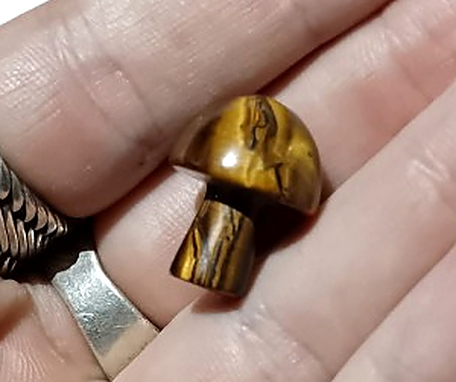 Mini Crystal Mushroom · Tigers eye