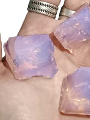 21 kinds of Mini Rough Crystal Chunks · Pink Opalite