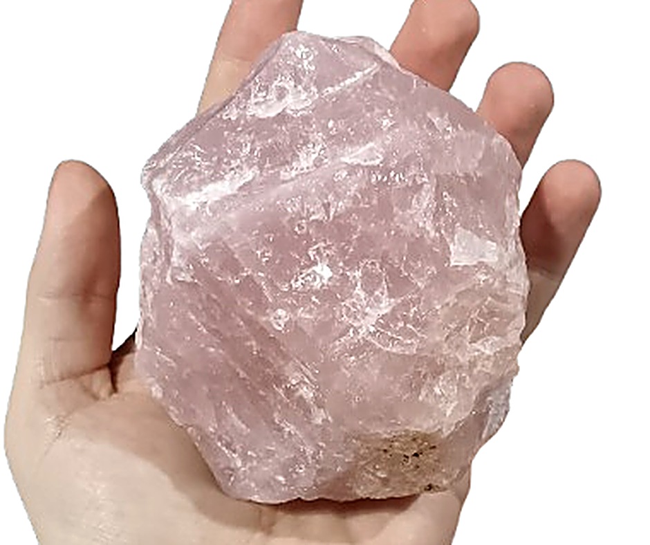 Large Rose Quartz Chunk (250–500g) · Large (500g+)
