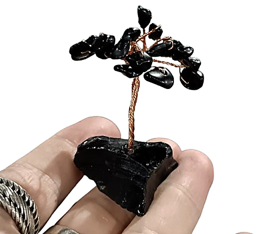Mini Crystal Tree · Obsidian