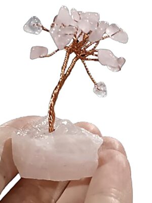 Mini Crystal Tree · Rose Quartz