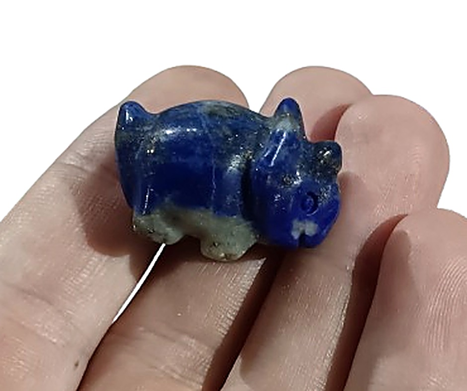 Mini Crystal Triceratops · Lapis lazuli